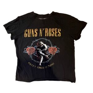 Guns N Roses Sweet Child O Mine Graphic T Shirt Black Size Large 2022-Laundered